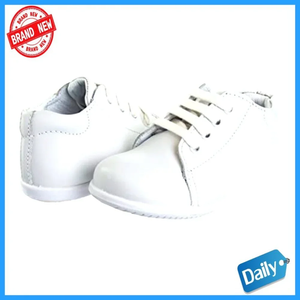 Infant Walking Shoes High Top Nonslip Bottom Leather Support